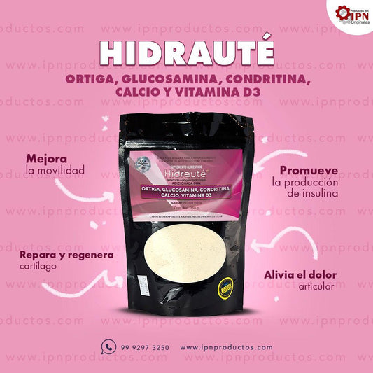 HIDRAUTÉ (ORTIGA, GLUCOSAMINA, CONDRITINA, CALCIO Y VITAMINA D3)